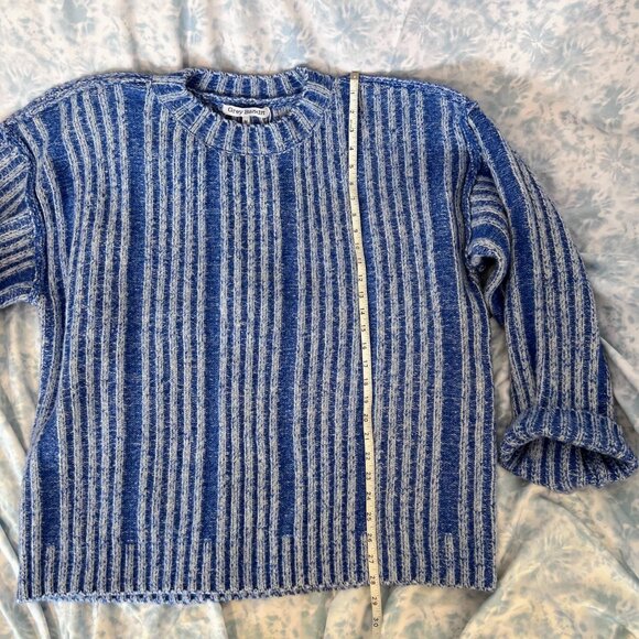 NWT Grey Bandit, Frosted Morning Sweater in Blue, Medium, Over-Sized & Cozy - Picture 8 of 10